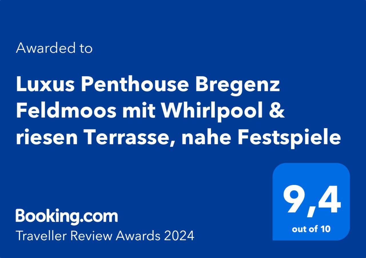 Luxus Penthouse Bregenz Feldmoos Mit Whirlpool & Riesen Terrasse, Nahe Festspieleアパートメント エクステリア 写真